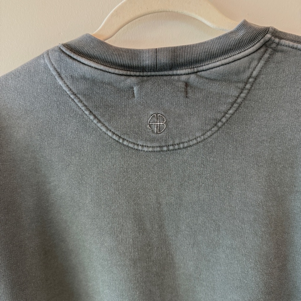 Anine Bing City Love Graphic Sweatshirt Charcoal Gray Pullover Womens XS - Picture 6 of 8